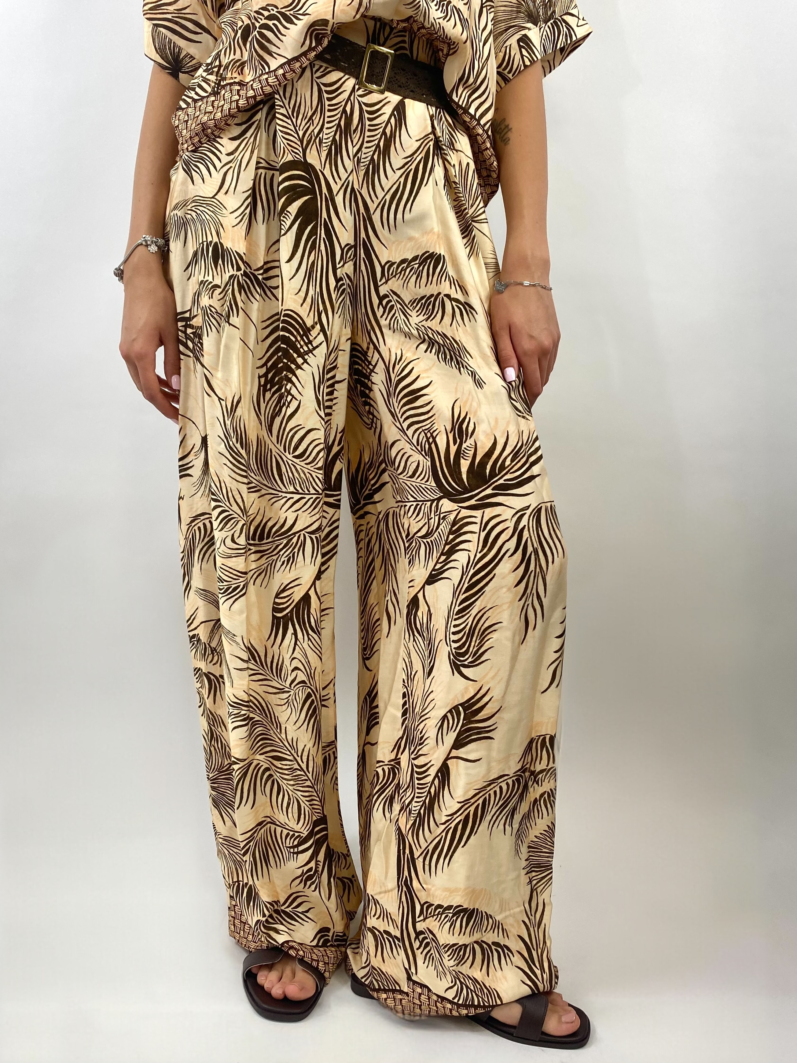SUSY MIX PANTALONE FANTASIA MORO