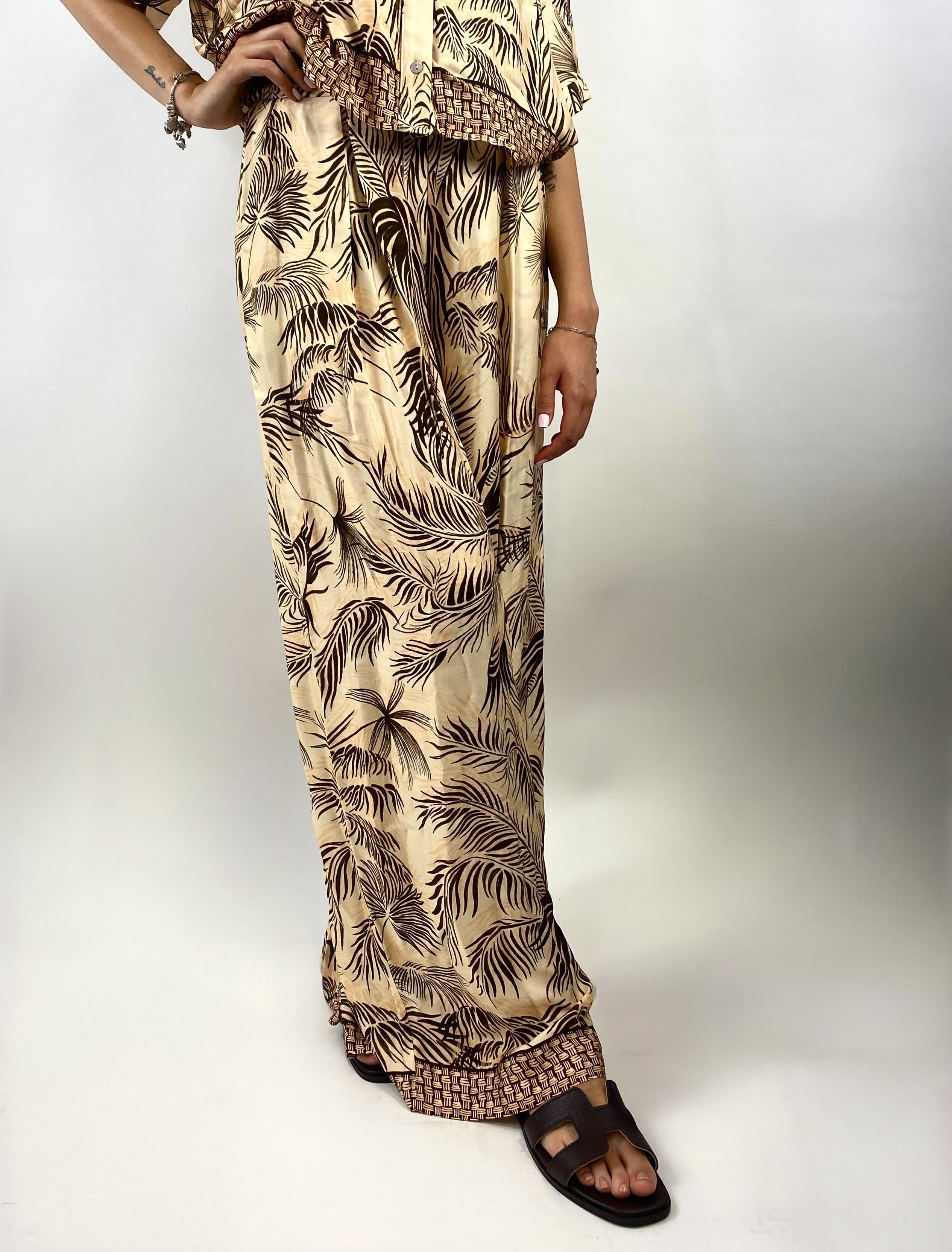 SUSY MIX PANTALONE FANTASIA MORO