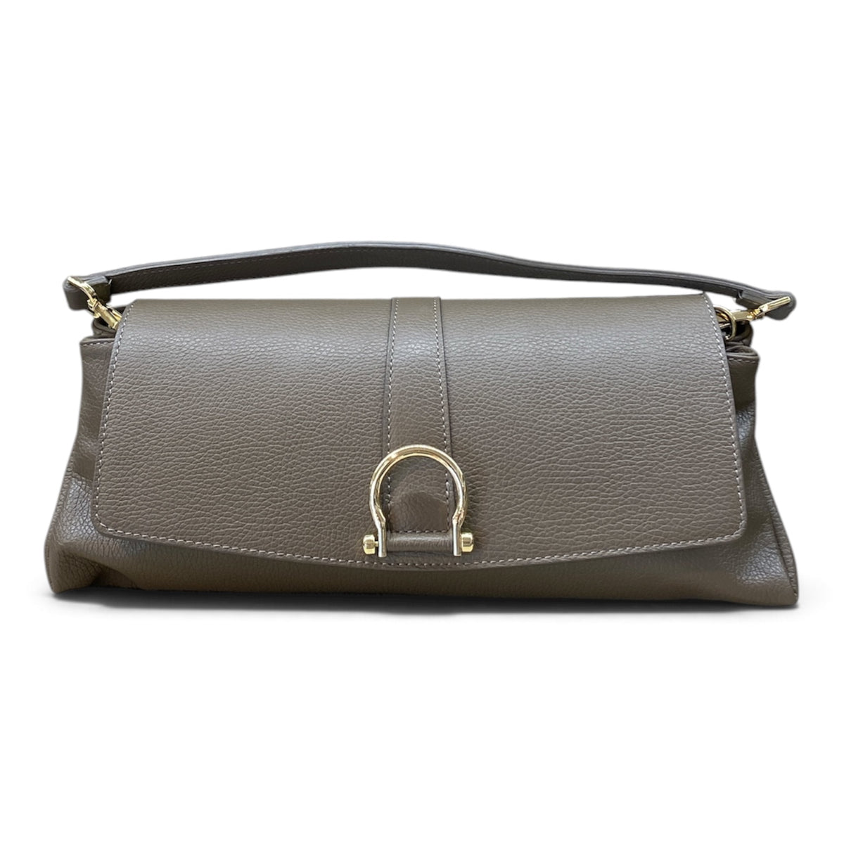 CECILE BORSA LONG BAG TAUPE SCURO