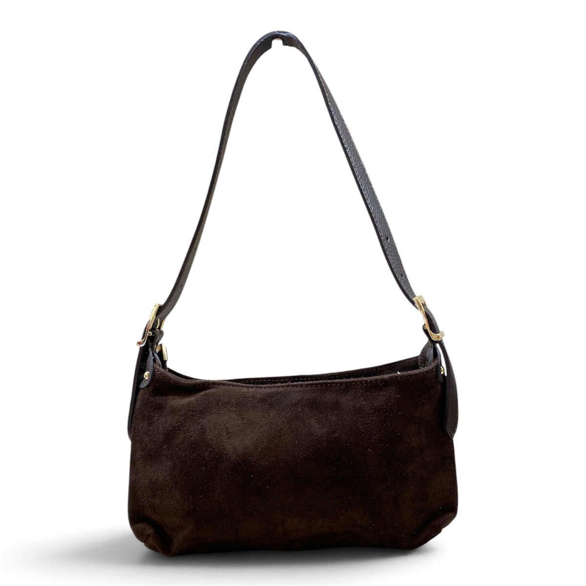 CECILE BORSA IN SUEDE BORCHIETTE TESTA DI MORO