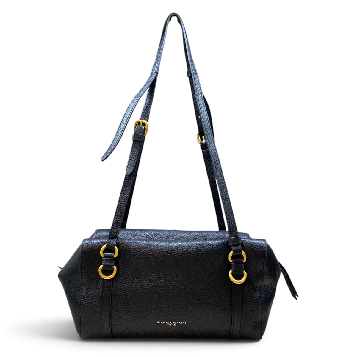 GIANNI CHIARINI BORSA BAULETTO TERRY NERA