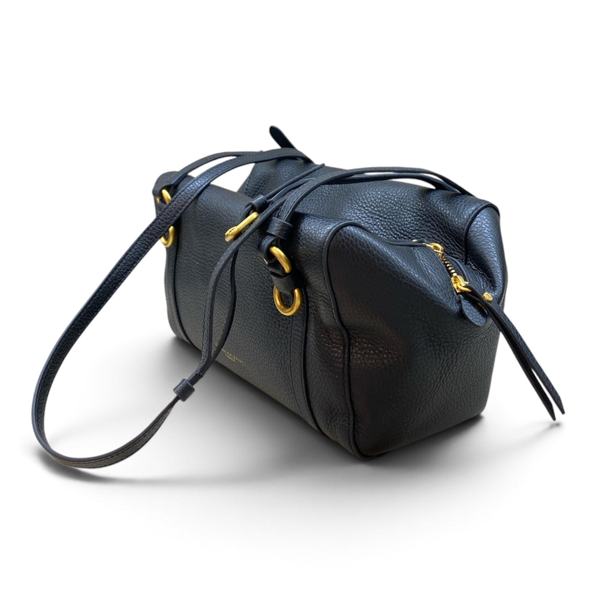 GIANNI CHIARINI BORSA BAULETTO TERRY NERA