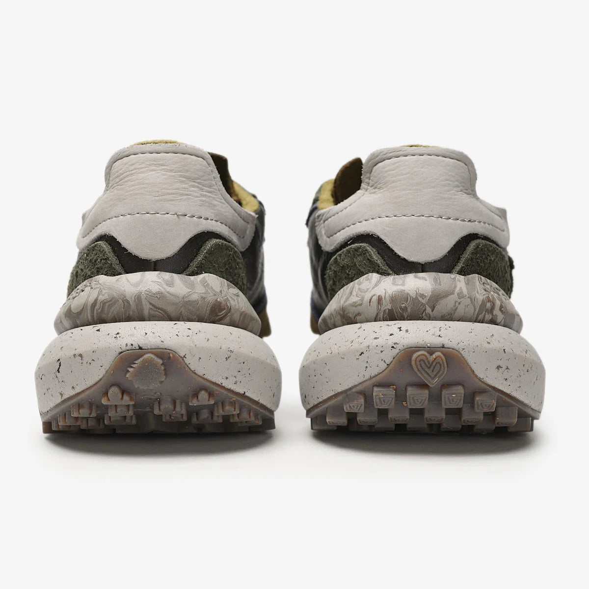 Satorisan Sneaker uomo in pelle e suede dark olive