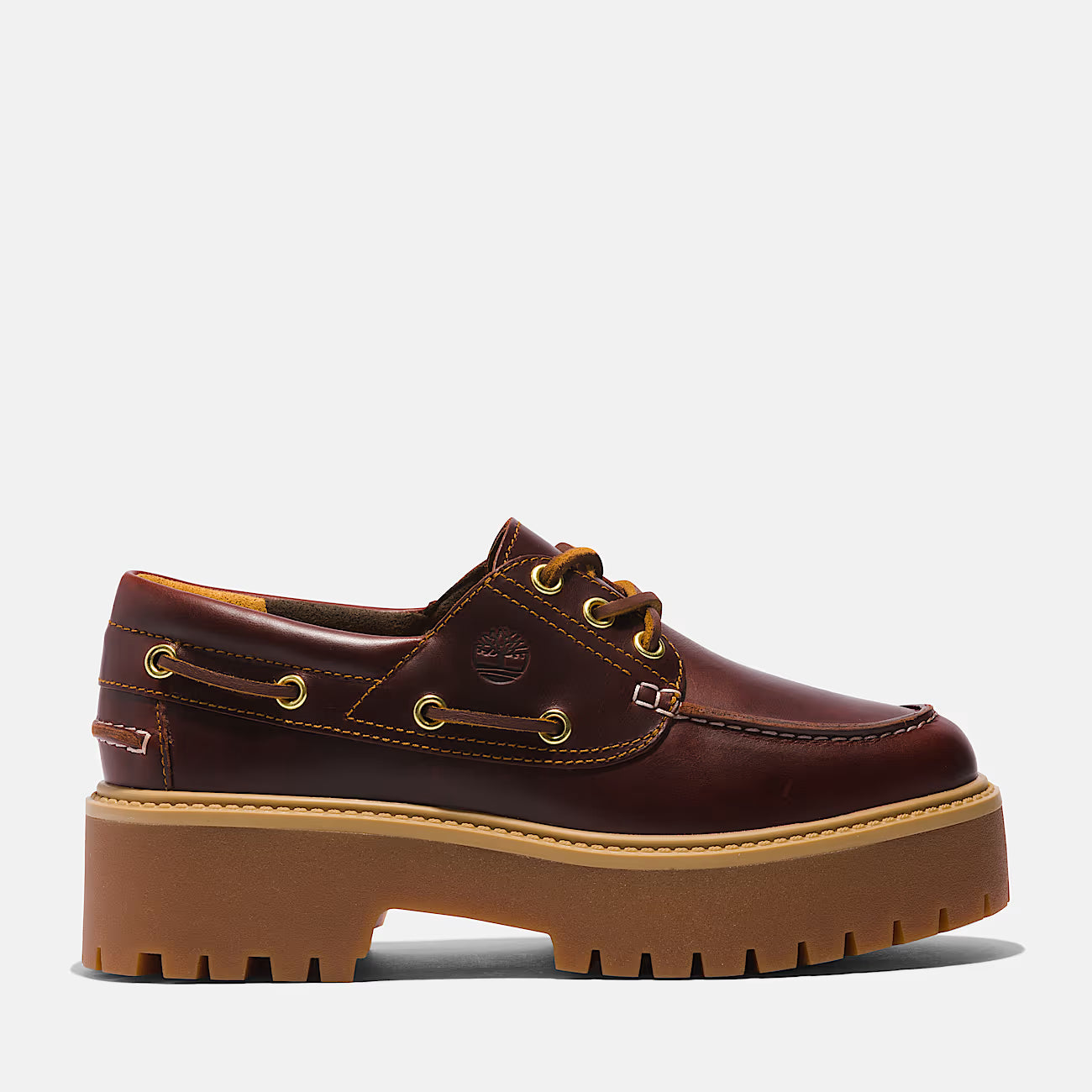 TIMBERLAND Scarpa da Barca con Plateau Stone Street marrone scuro