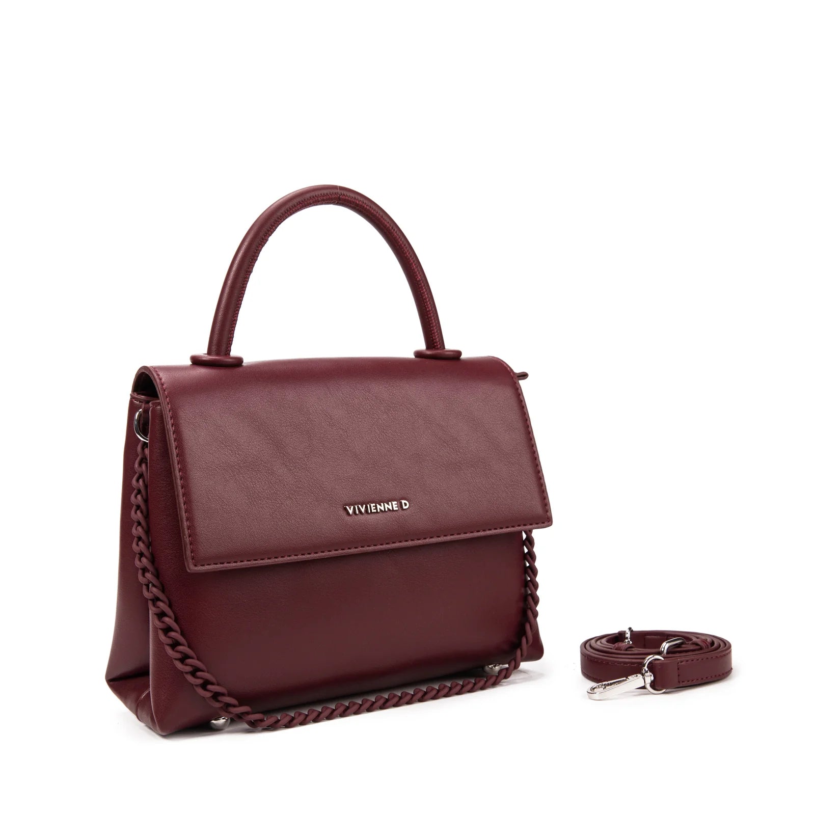 VIVIENNE D Borsa a mano mini pop bordaux