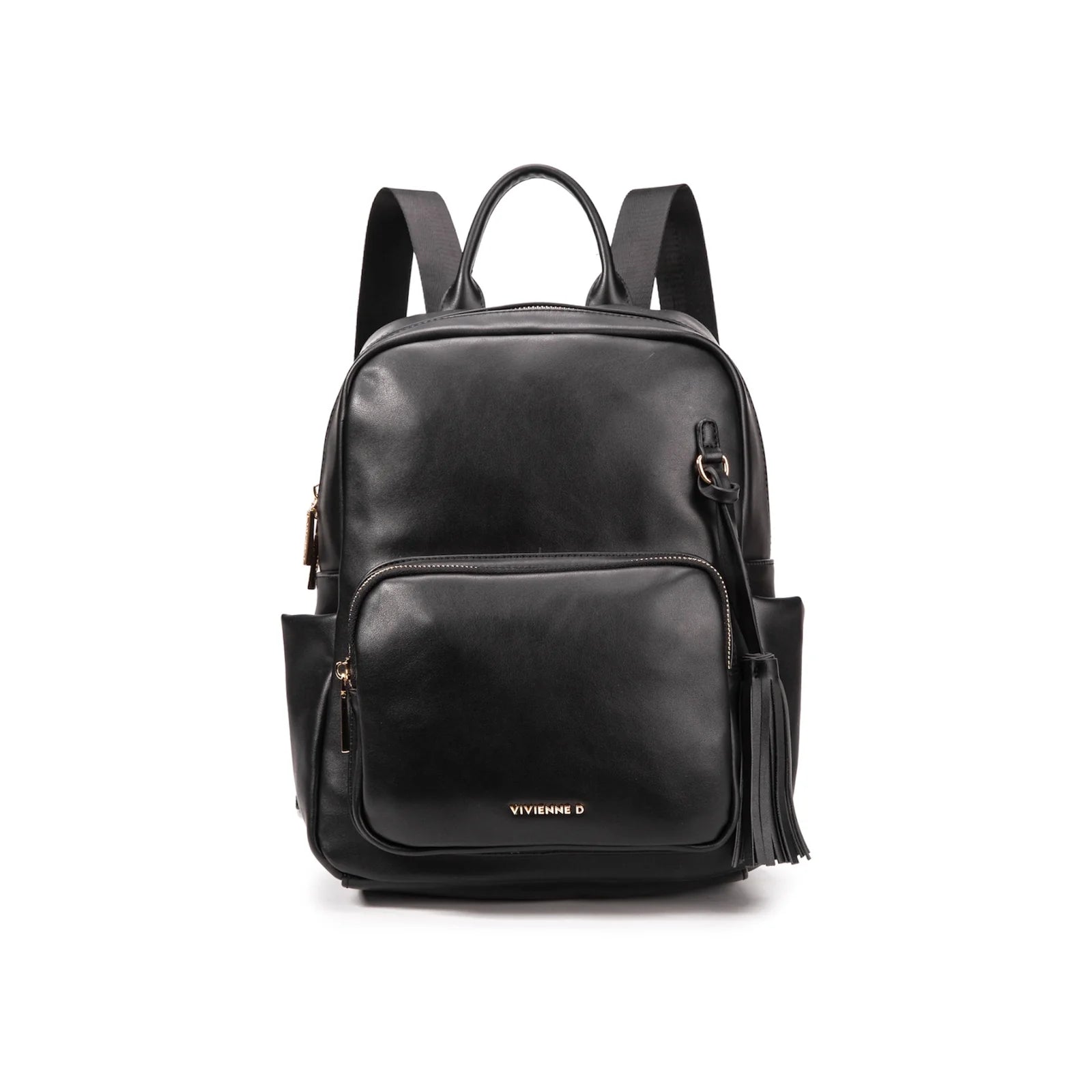 VIVIENNE D Zaino con tasca anteriore Ecopelle nero
