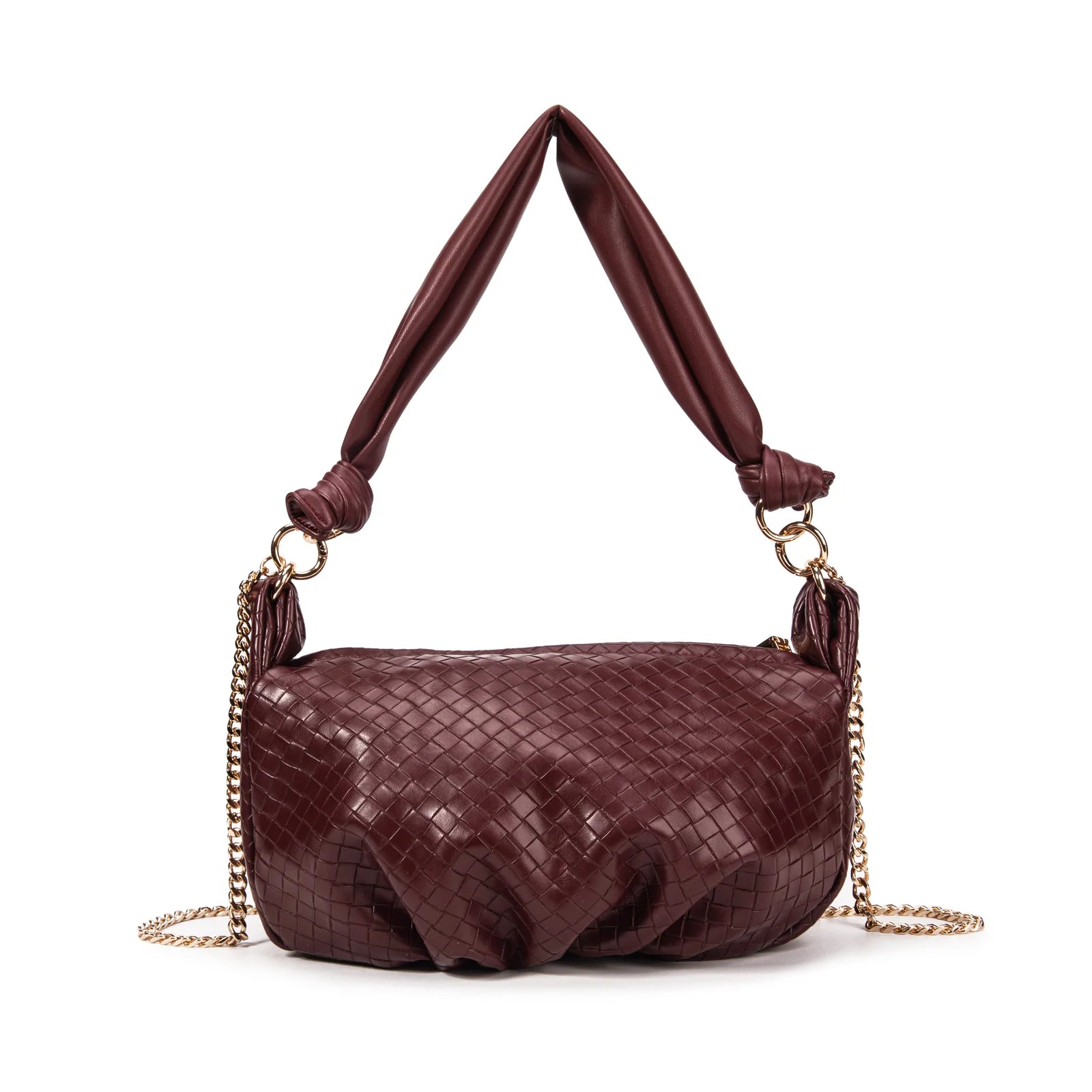 VIVIENNE D borsa a spalla mini twist bordeaux