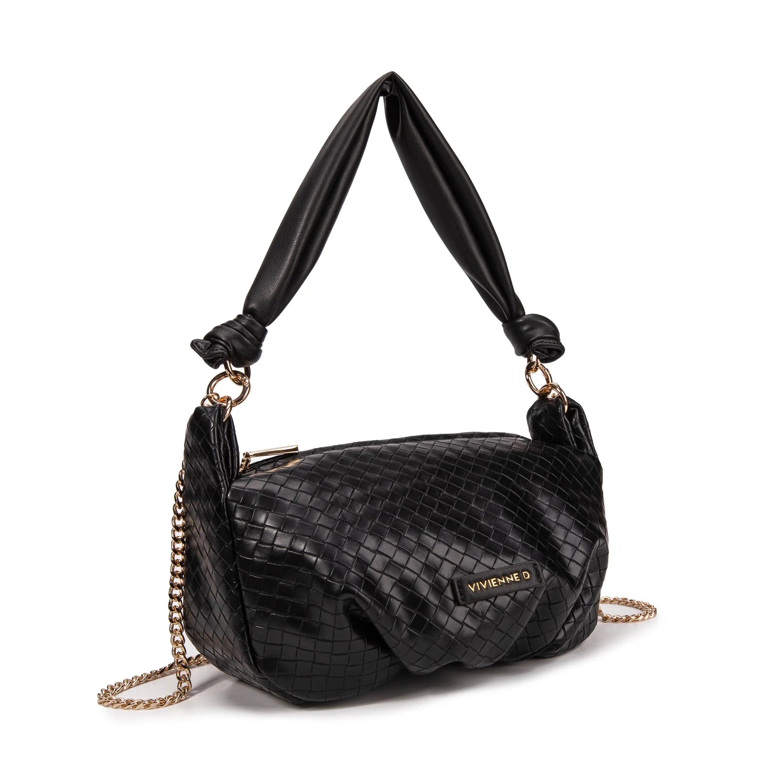 VIVIENNE D  borsa a spalla mini twist nero