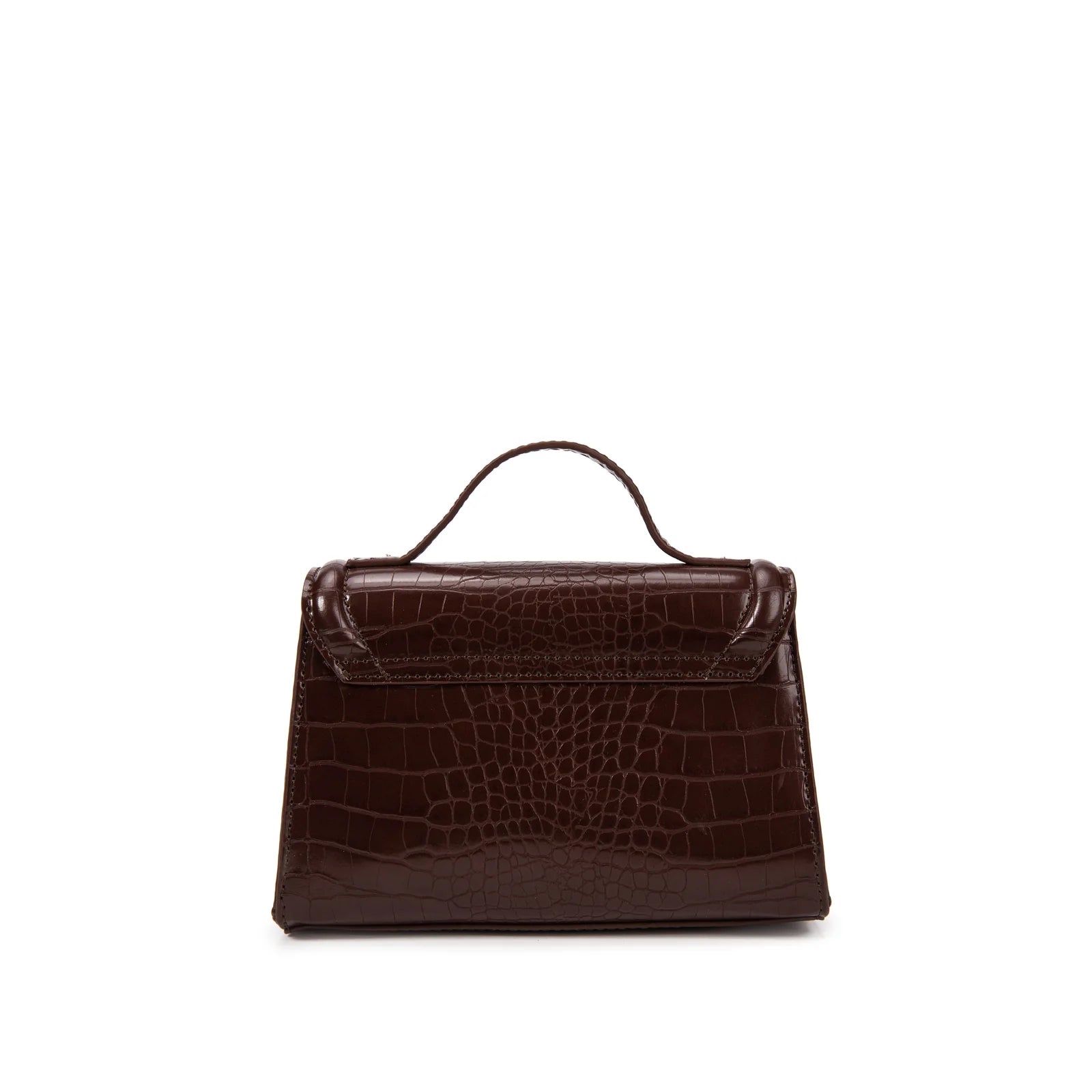 VIVIENNE D Micro borsa a mano dotata di tracolla lunga Ecopelle bordeaux