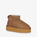 Emu Australia stivaletto platform donna chestnut in pelle di pecora australiana.