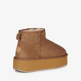 Emu Australia stivaletto platform donna chestnut in pelle di pecora australiana.