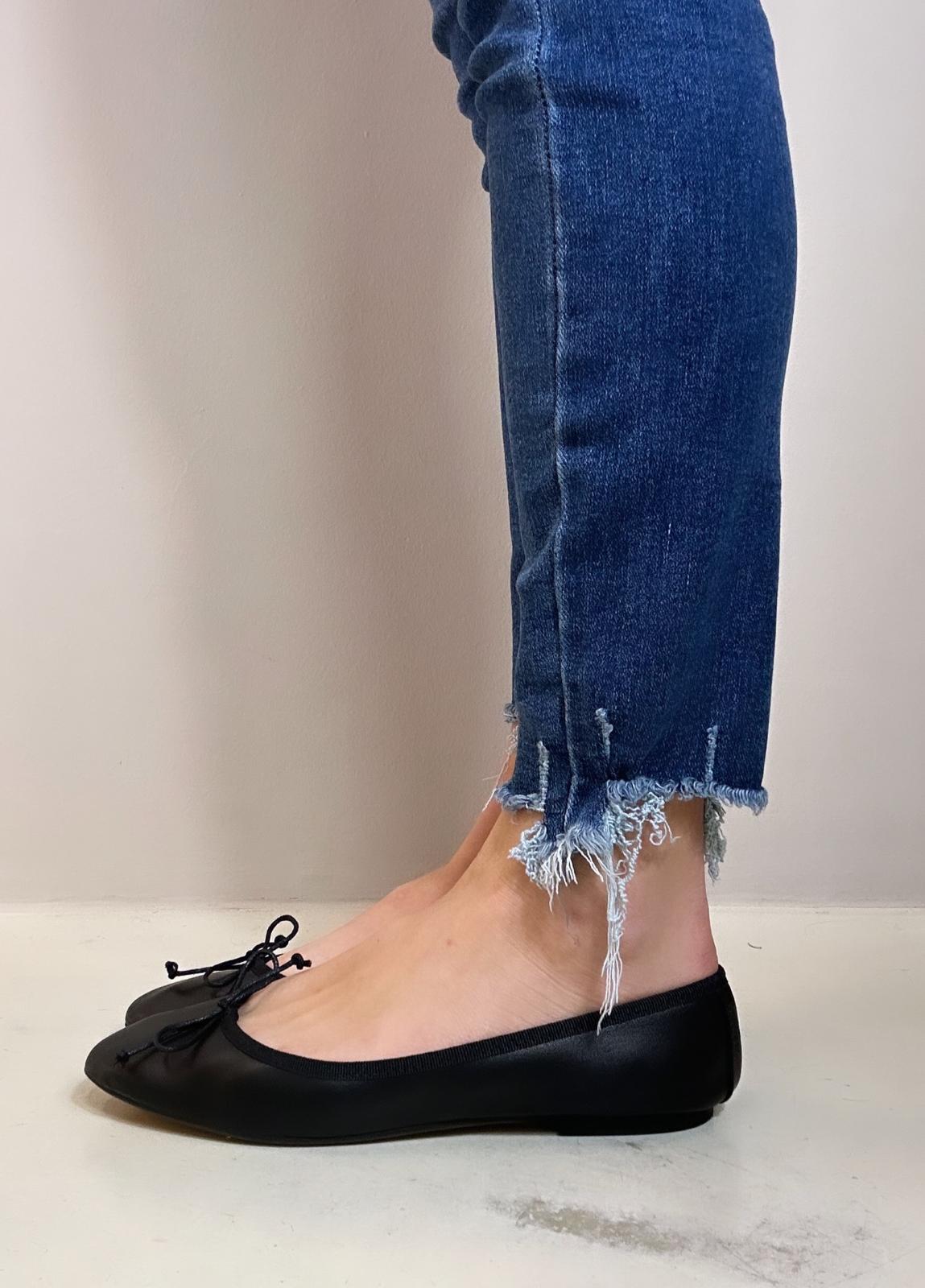 Ovyé Ballerina donna in pelle nappata color nero