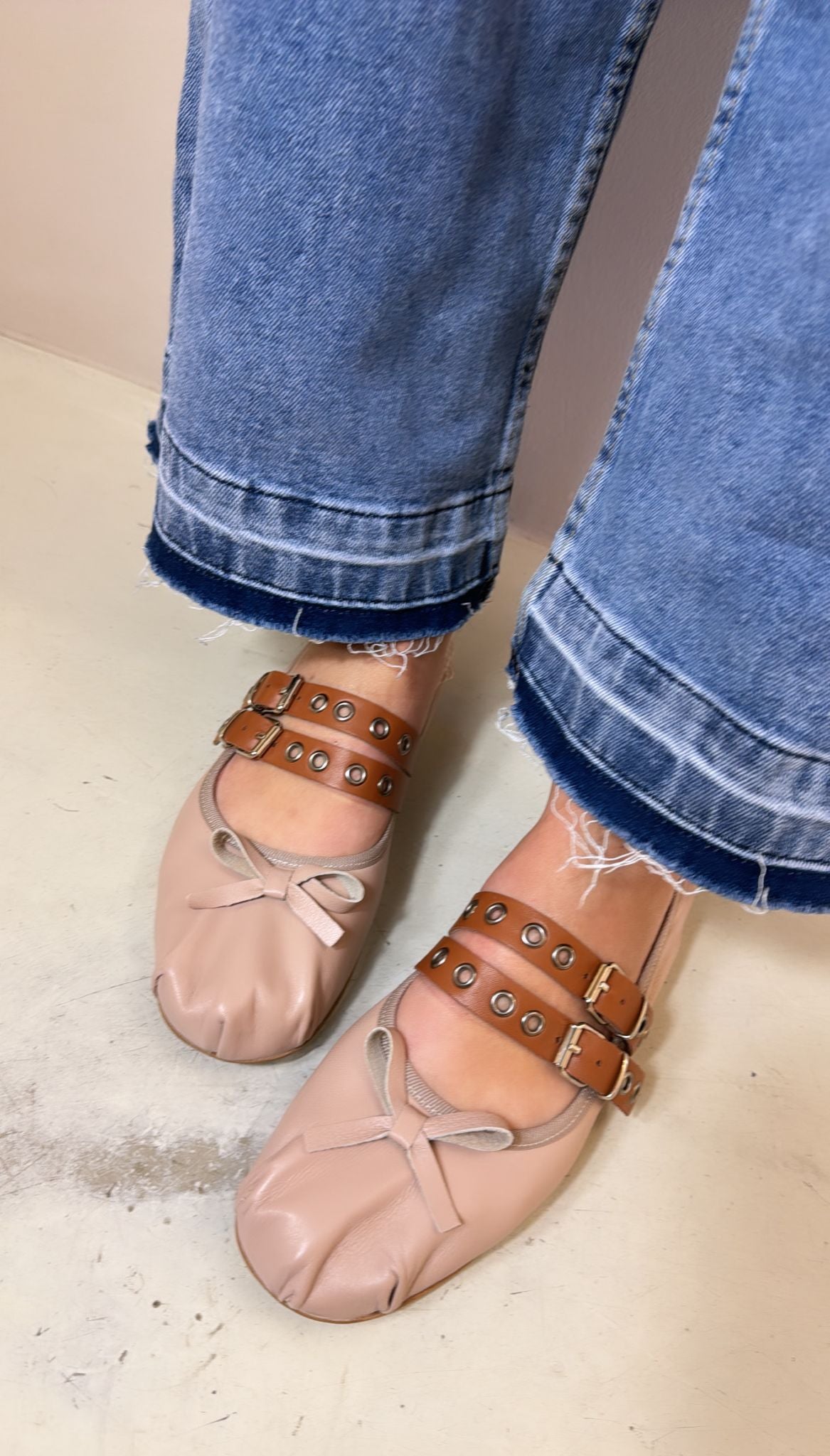 Divine Follie Ballerina in nappa nude
