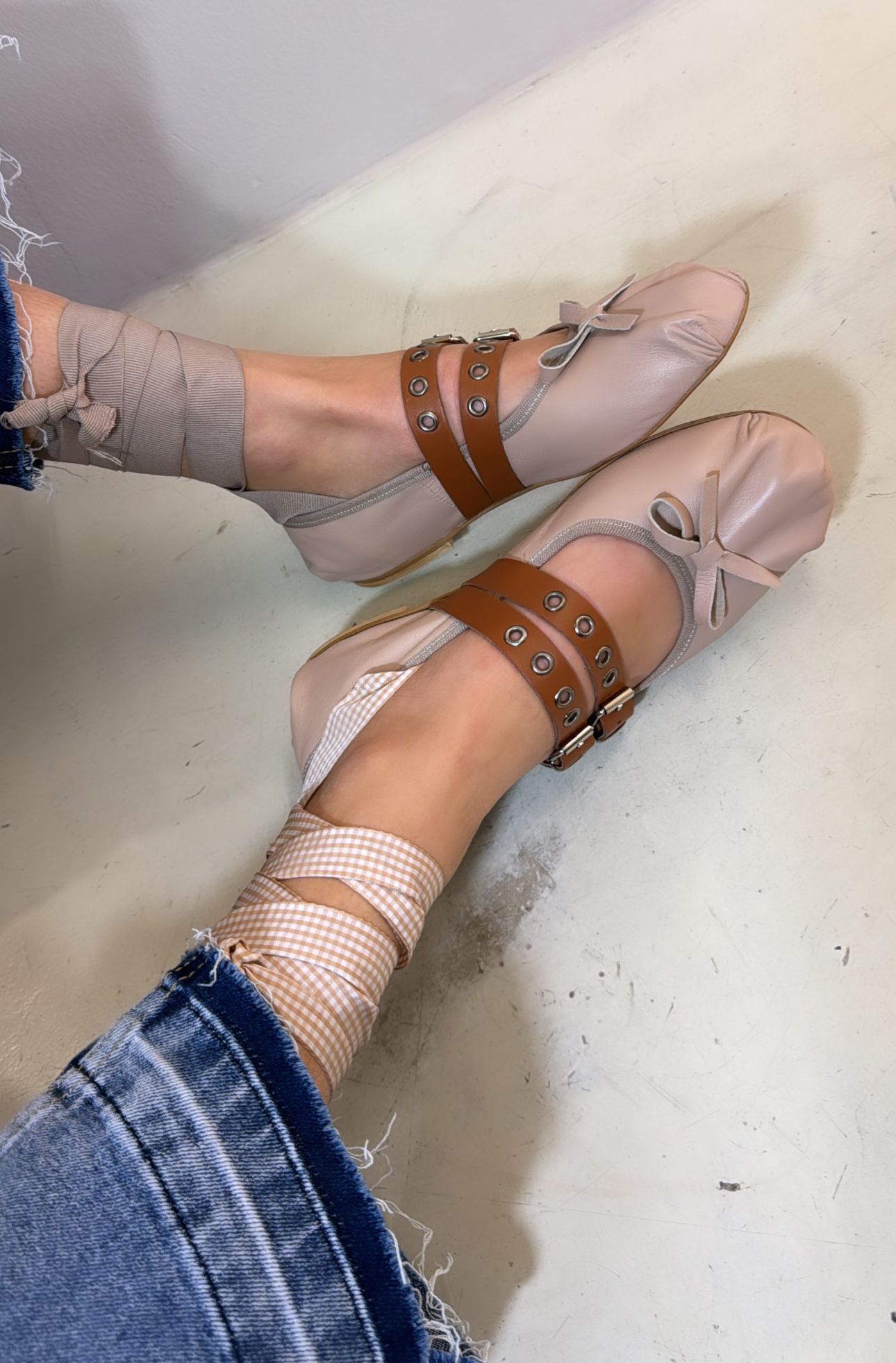 Divine Follie Ballerina in nappa nude