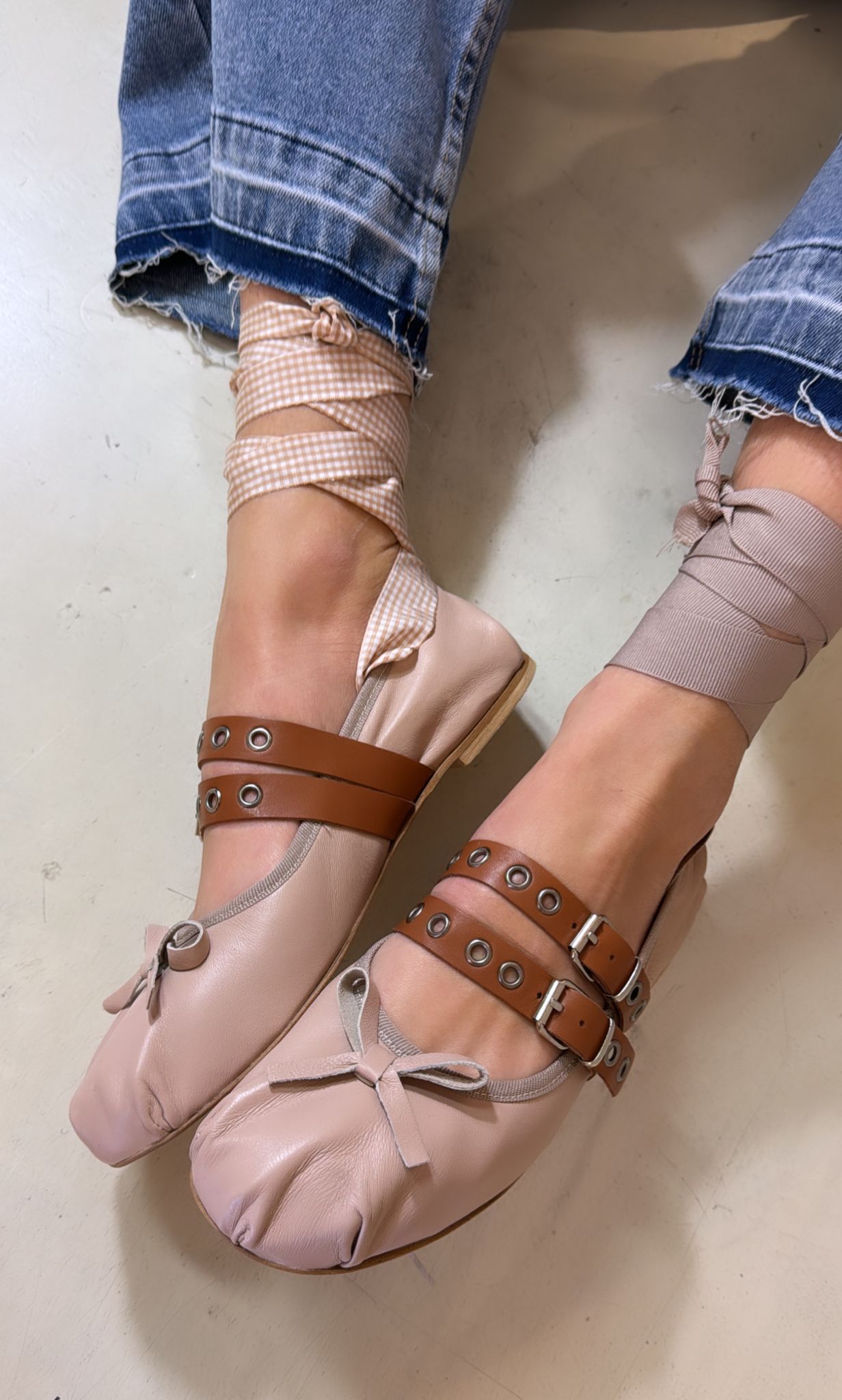 Divine Follie Ballerina in nappa nude