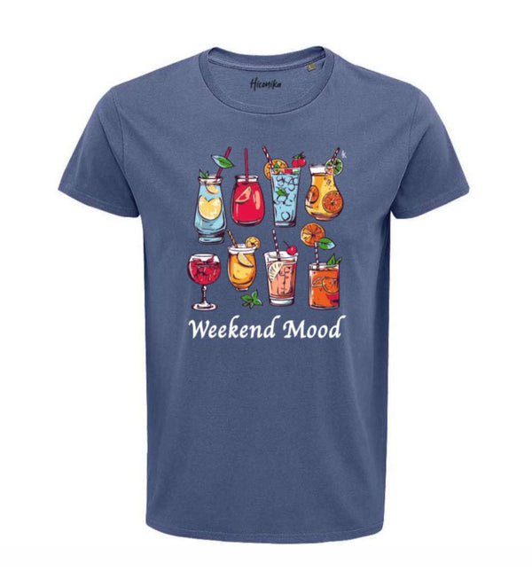 Hiconika T-shirt uomo Weekend Mood Cocktail Blu