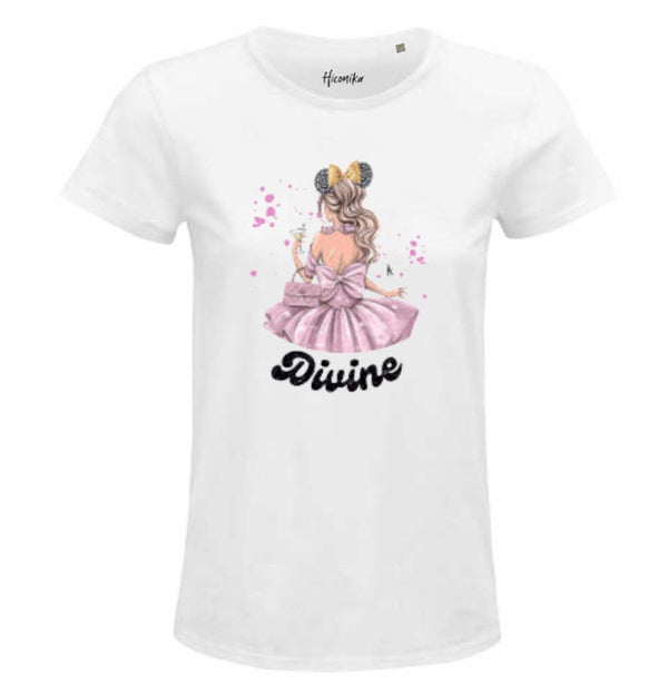 Hiconika T-shirt donna Divine bianca