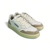 Back 70 Sneakers uomo in pelle bianca suede sabbia