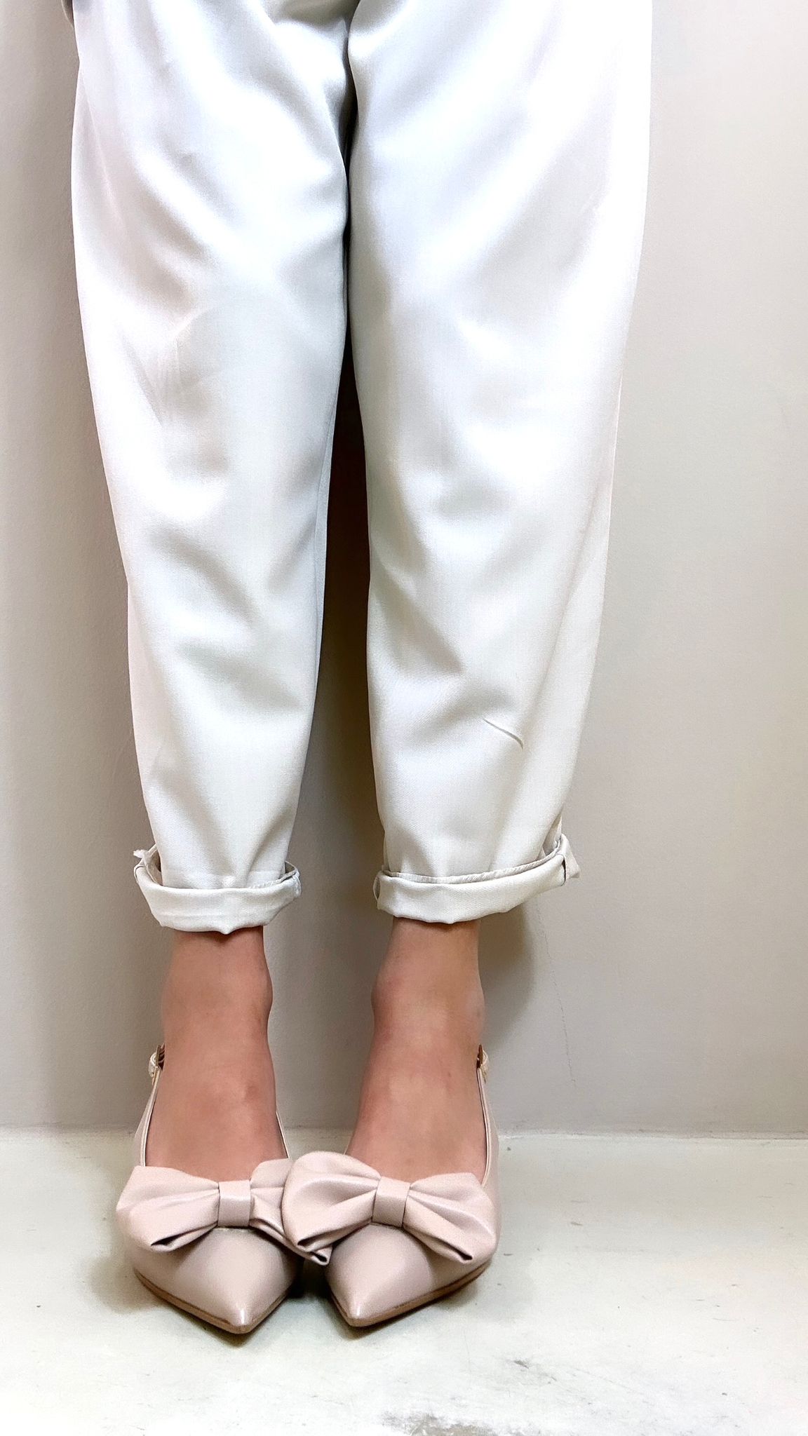 Divine Follie Slingback donna carne con fiocco