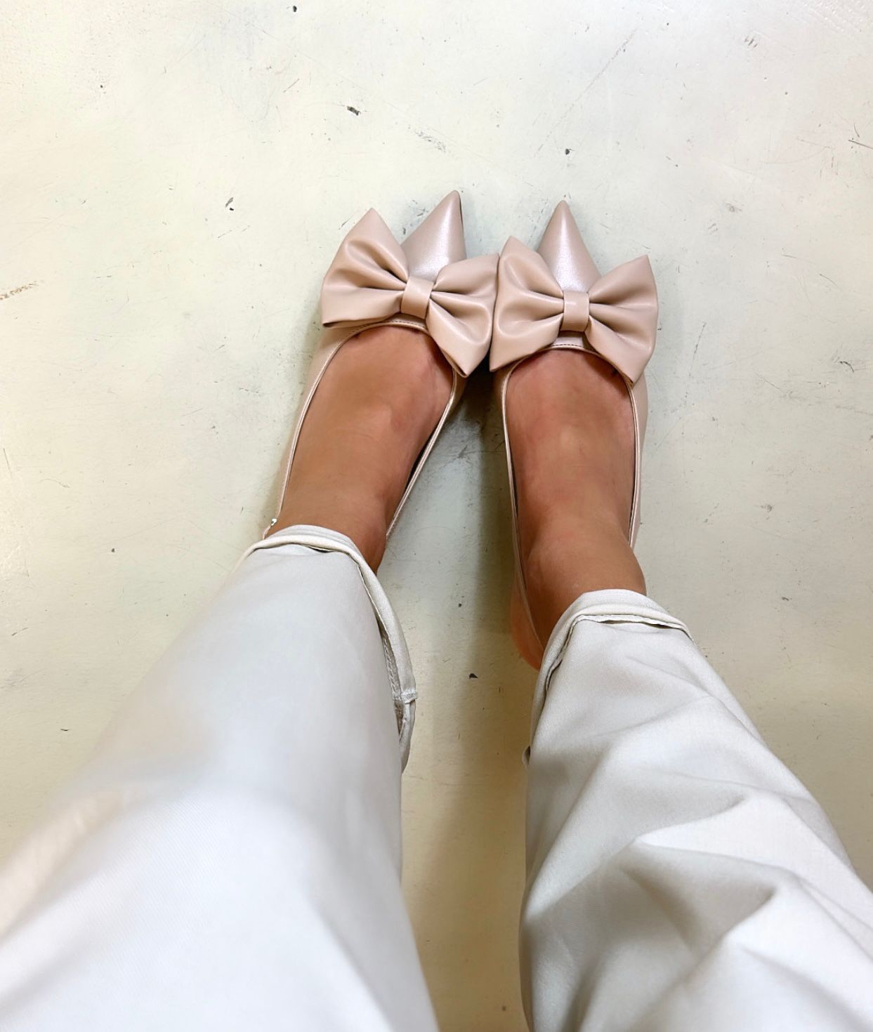 Divine Follie Slingback donna carne con fiocco
