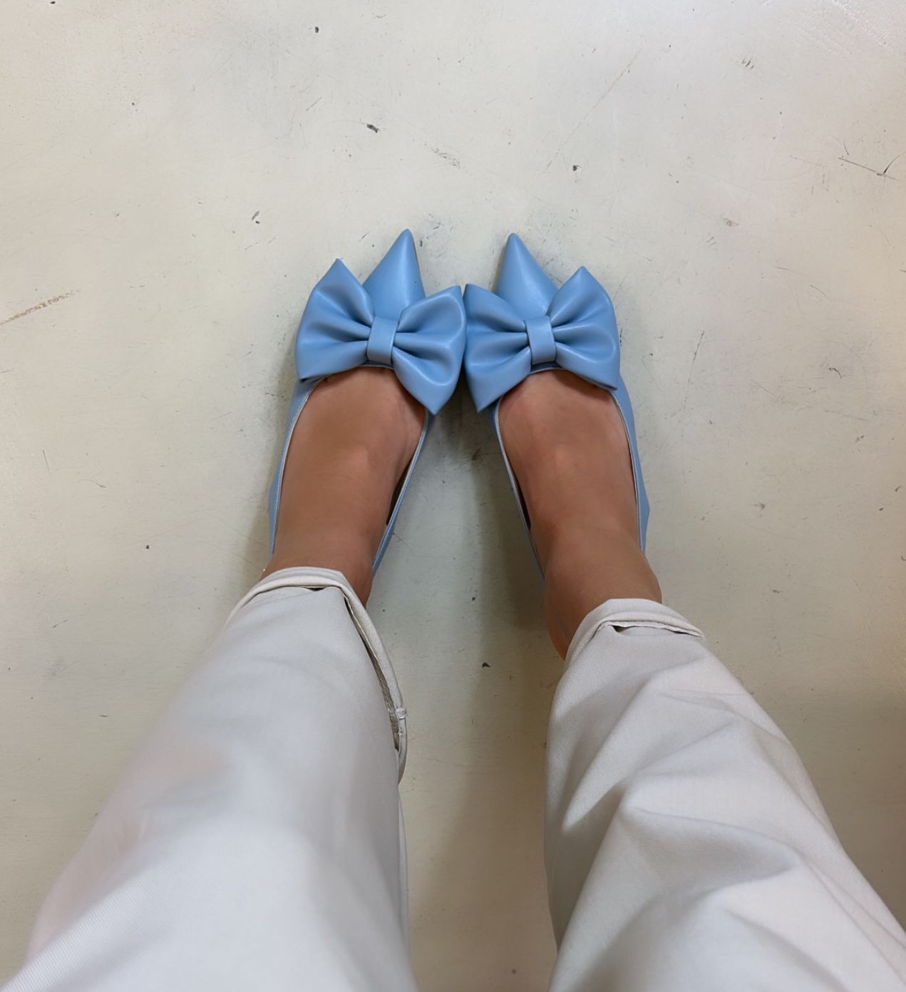 Divine Follie Slingback donna celeste con fiocco