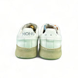 Monoway Sneakers uomo in pelle bianco multicolor