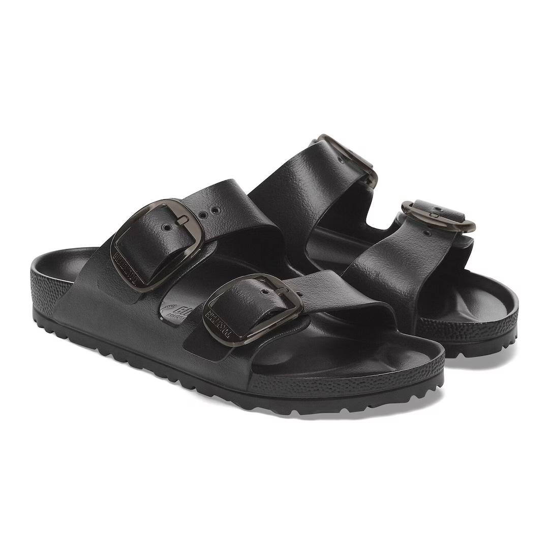 Birkenstock ciabatta due fasce in Eva nero