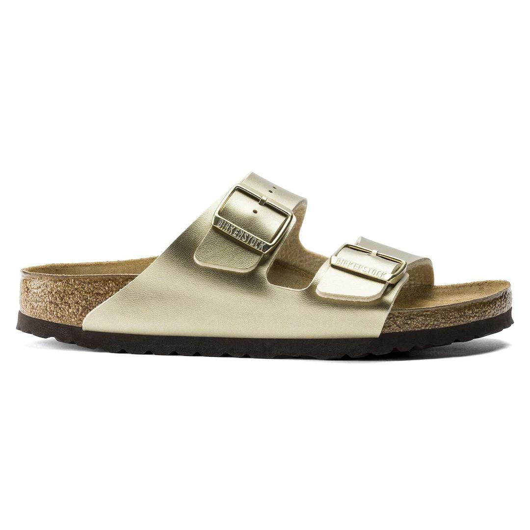 Birkenstock ciabatta donna due fasce birko flor oro