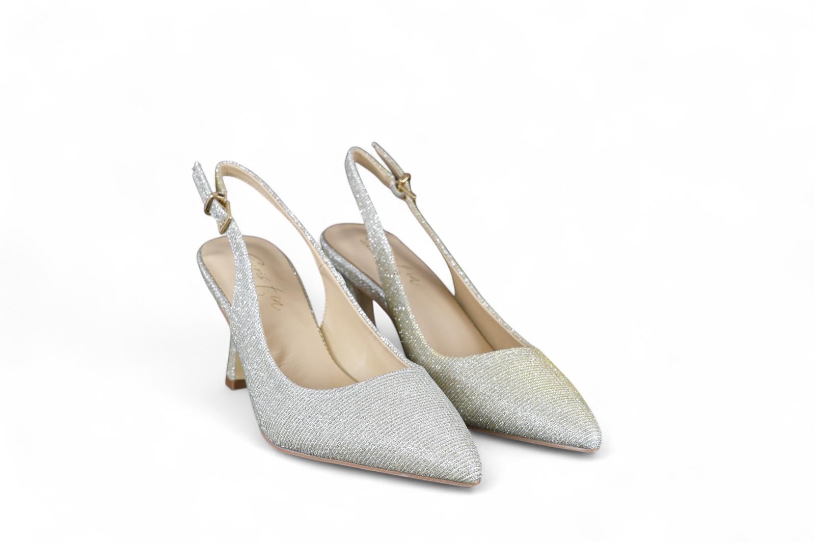 Cristin chanel donna in lurex champagne