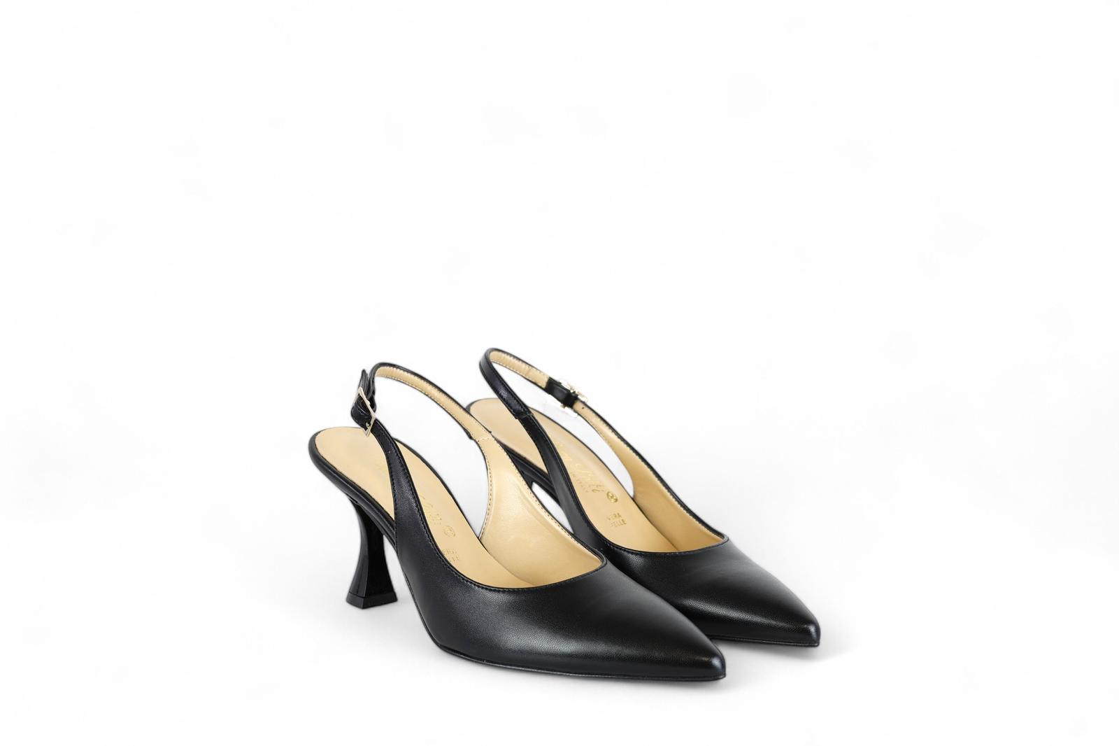 Bottega Lotti chanel donna nero con tacco 9 cm