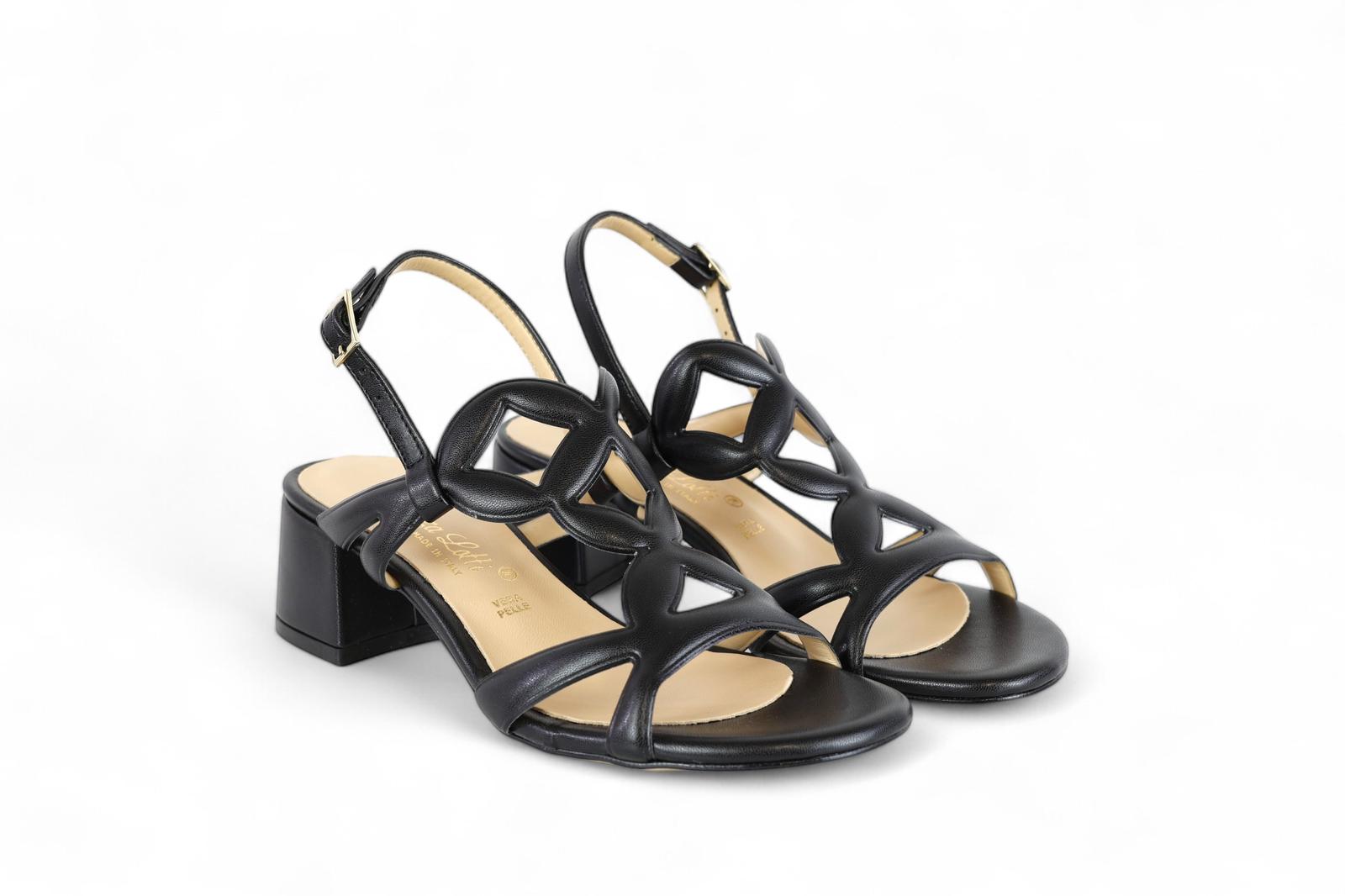 Bottega Lotti sandalo donna in eco pelle con motivi geometrici