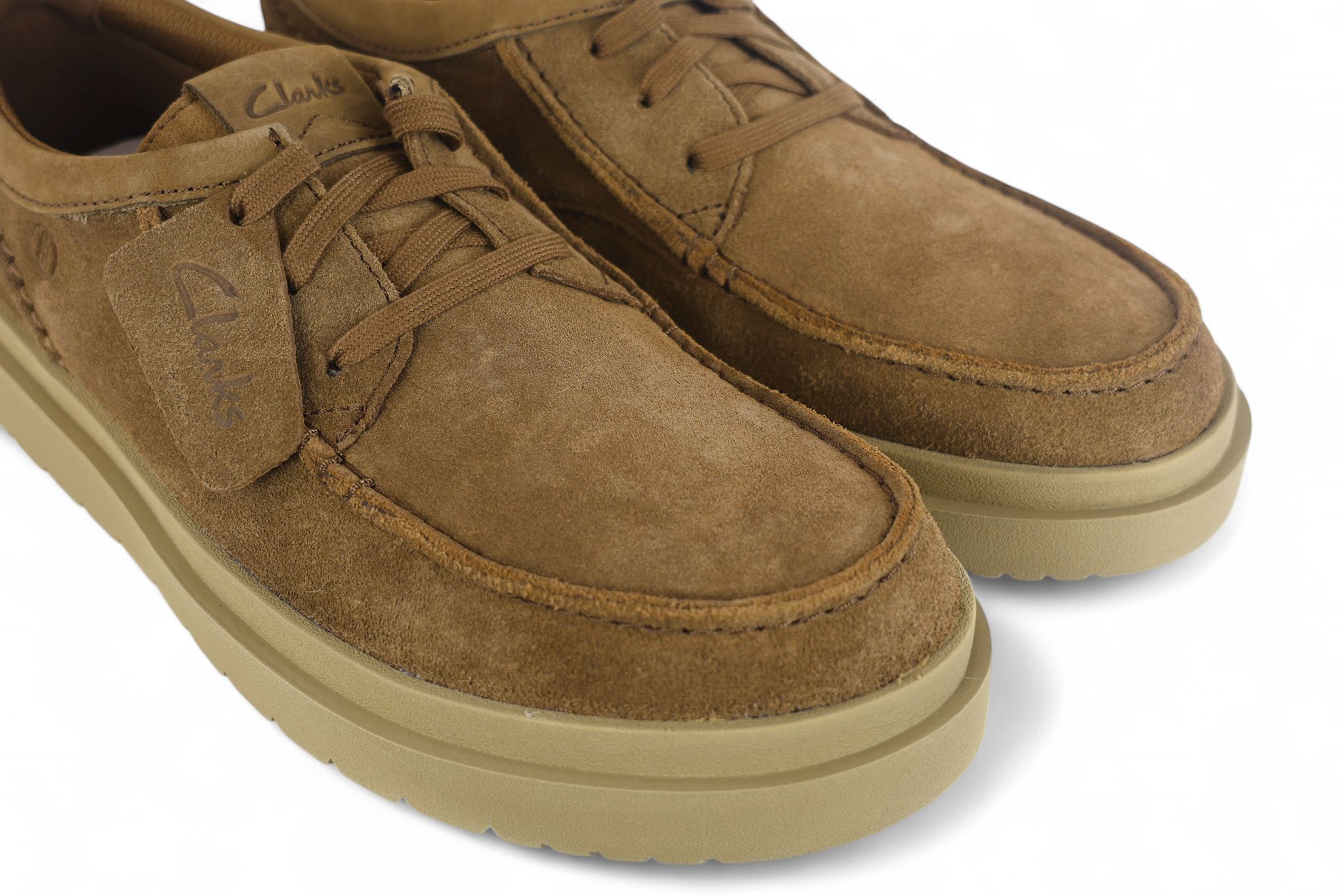 Clarks scarpa uomo allacciata in suede cola