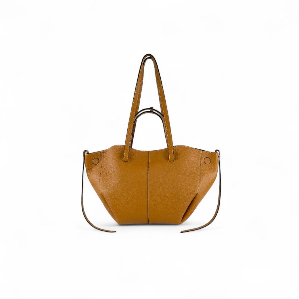 Cecile MI borsa donna in pelle cuoio modello shopper con doppi manici