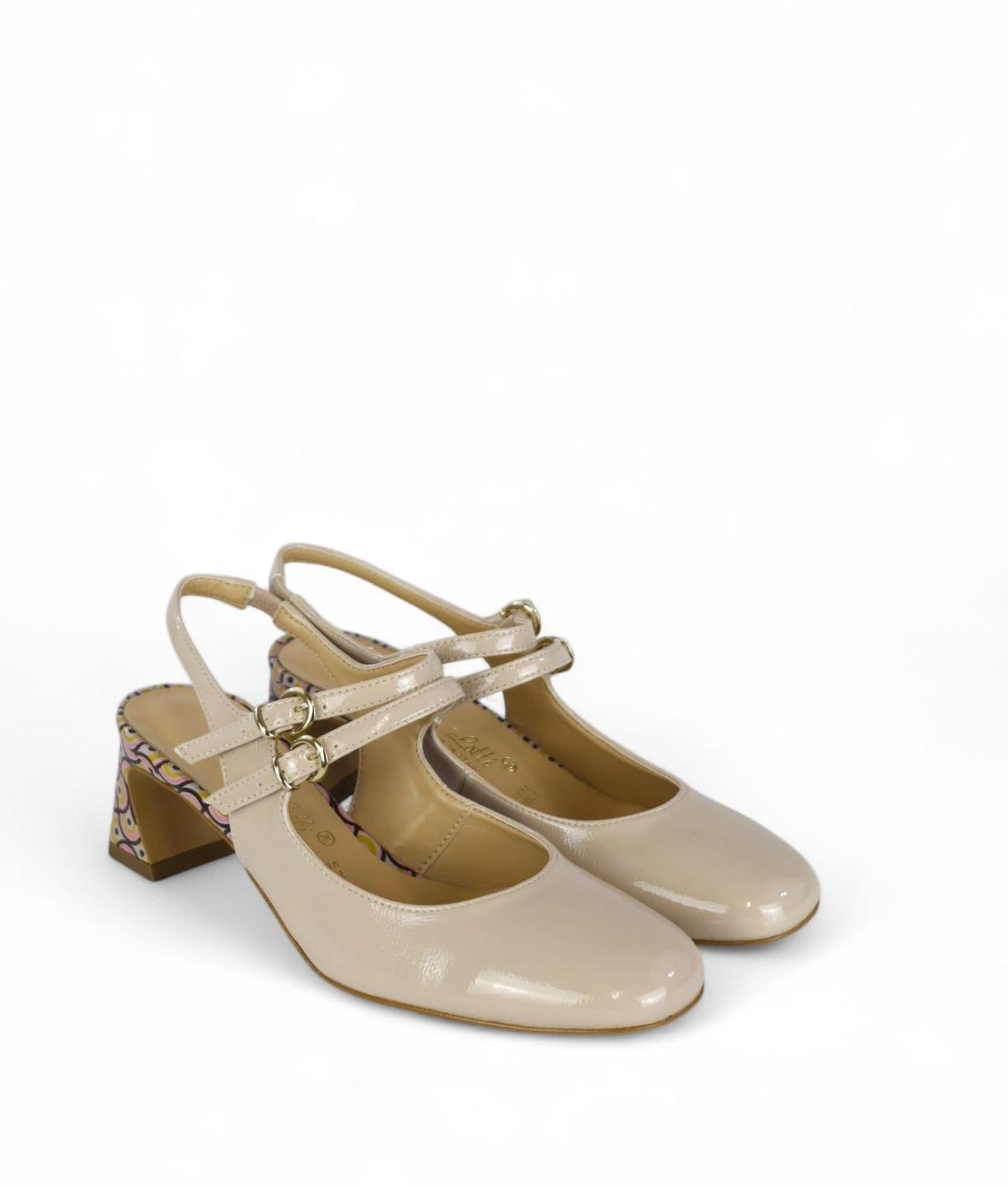 Bottega Lotti chanel in naplak nude con dettagli in fantasia
