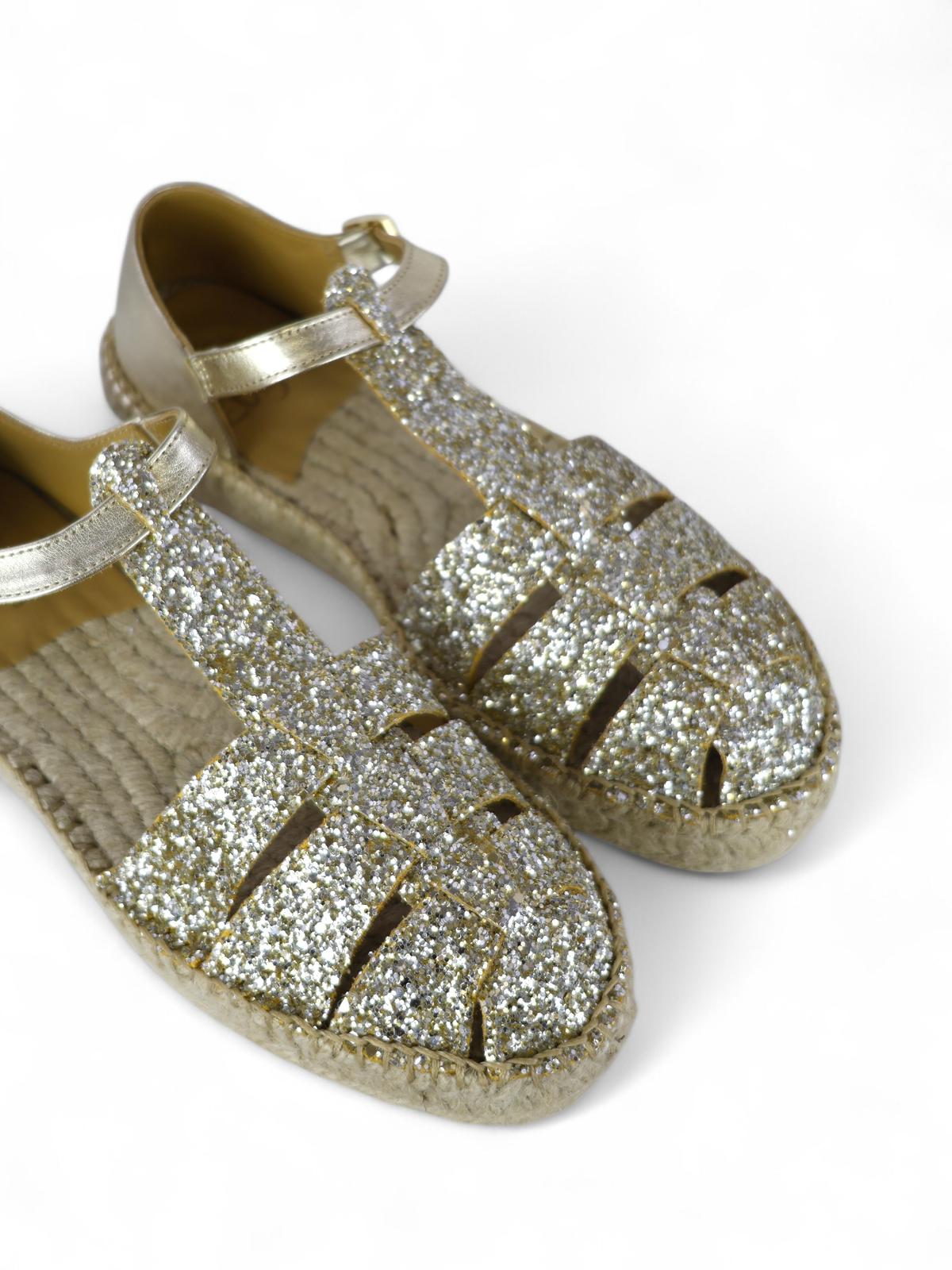 Lagoa sandalo ragnetto in glitter platino