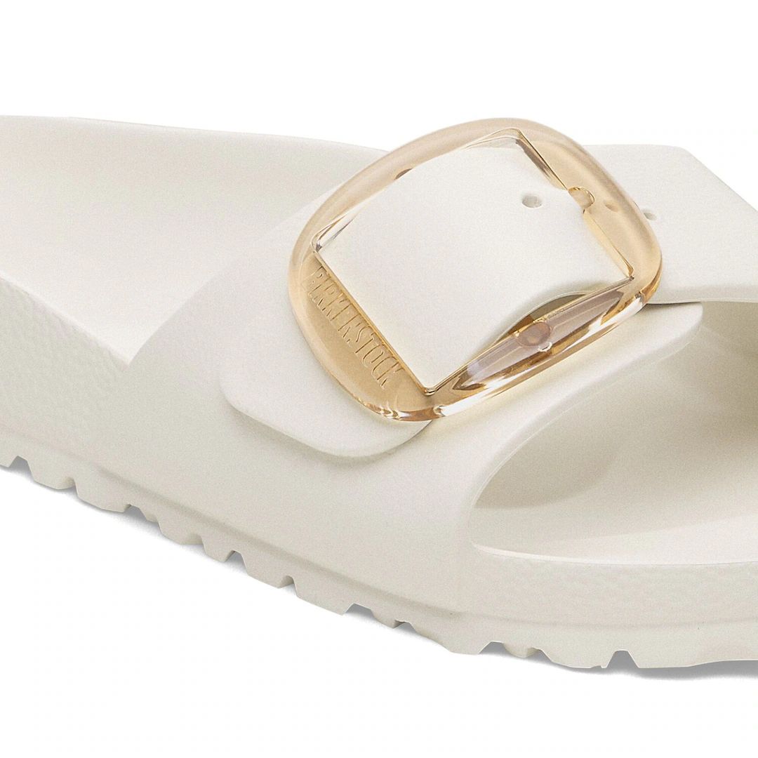 Birkenstock ciabatta una fascia in Eva bianca eggshell