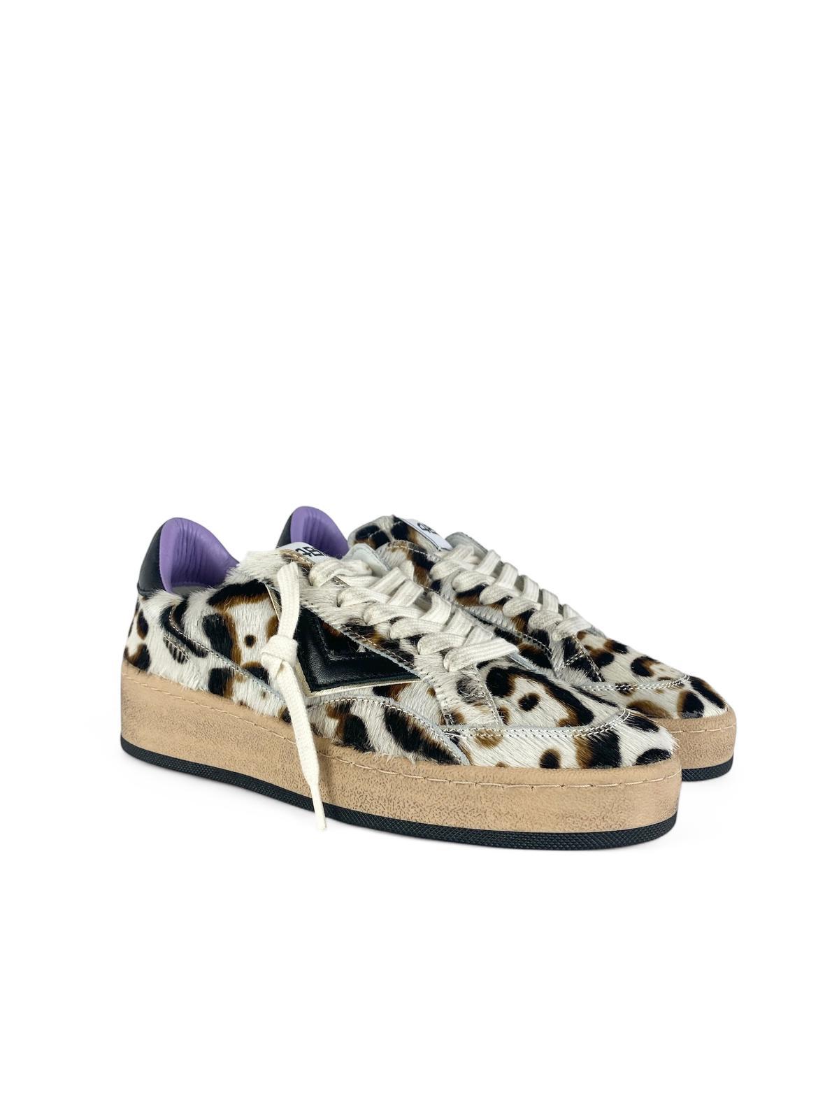 4B12 Sneaker donna dettagli pelle play new sky cow