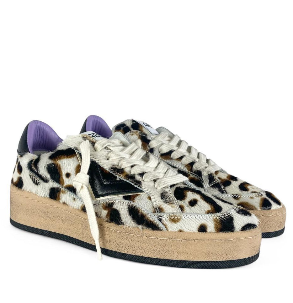 4B12 Sneaker donna dettagli pelle play new sky cow