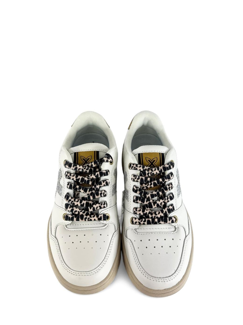 MUNICH Sneaker donna con dettagli animalier legit99 bianco