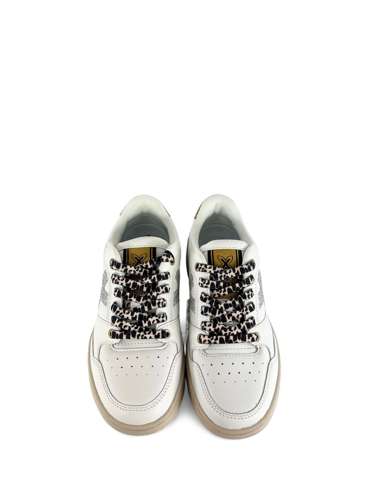 MUNICH Sneaker donna con dettagli animalier legit99 bianco