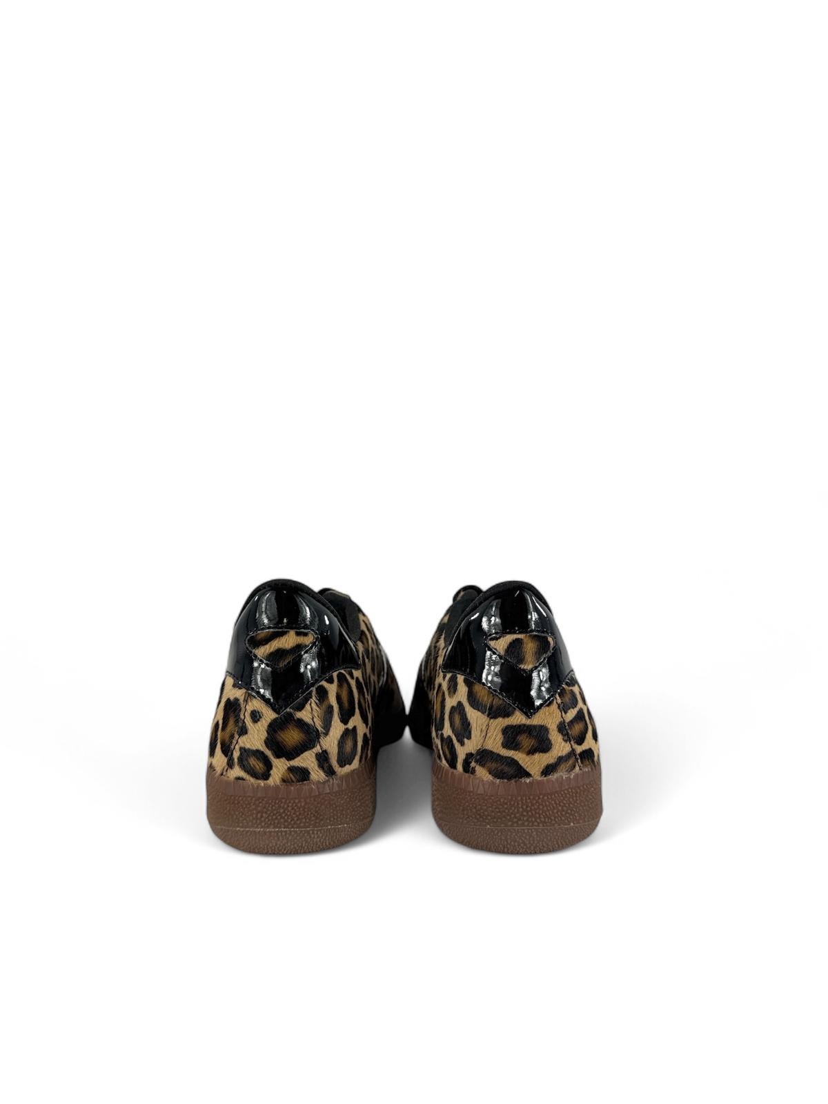 MUNICH Sneaker donna in pelle dettagli animalier barru190 marrone