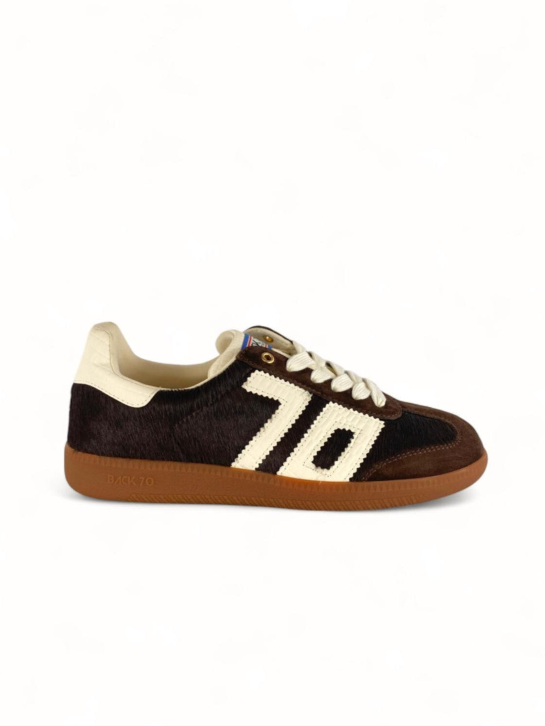 BACK70 Sneaker donna Materiale cavallino cloud p47 marrone