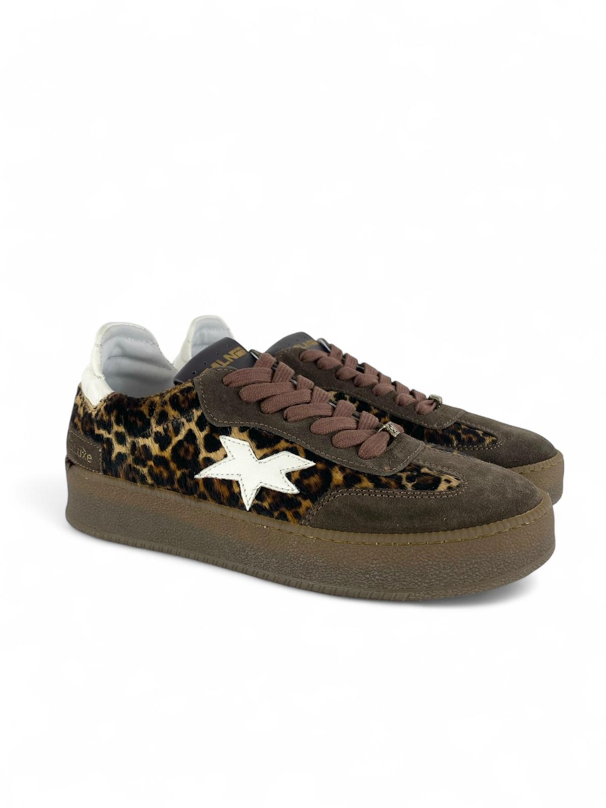 MELINE Sneaker donna cavallino leopardato