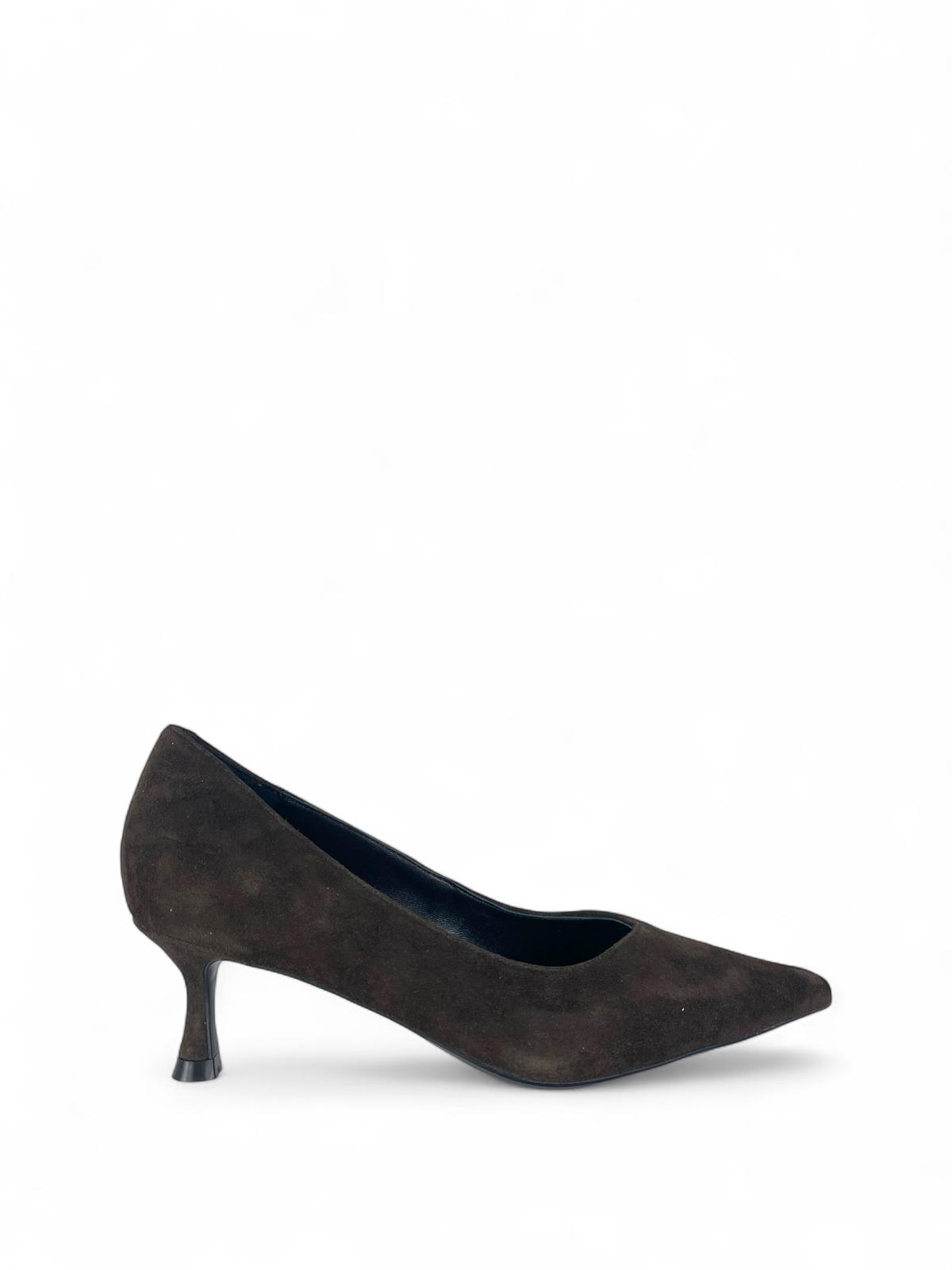CHICONIC Scarpa donna modello décolleté in camoscio 5cm moro