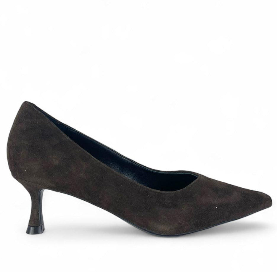 CHICONIC Scarpa donna modello décolleté in camoscio 5cm moro