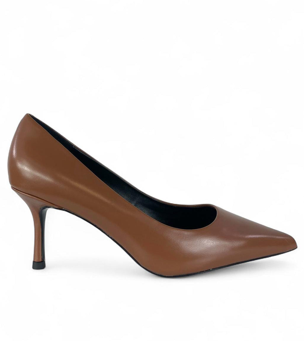 CHICONIC Scarpa donna modello décolleté in vitello 7cm cuoio