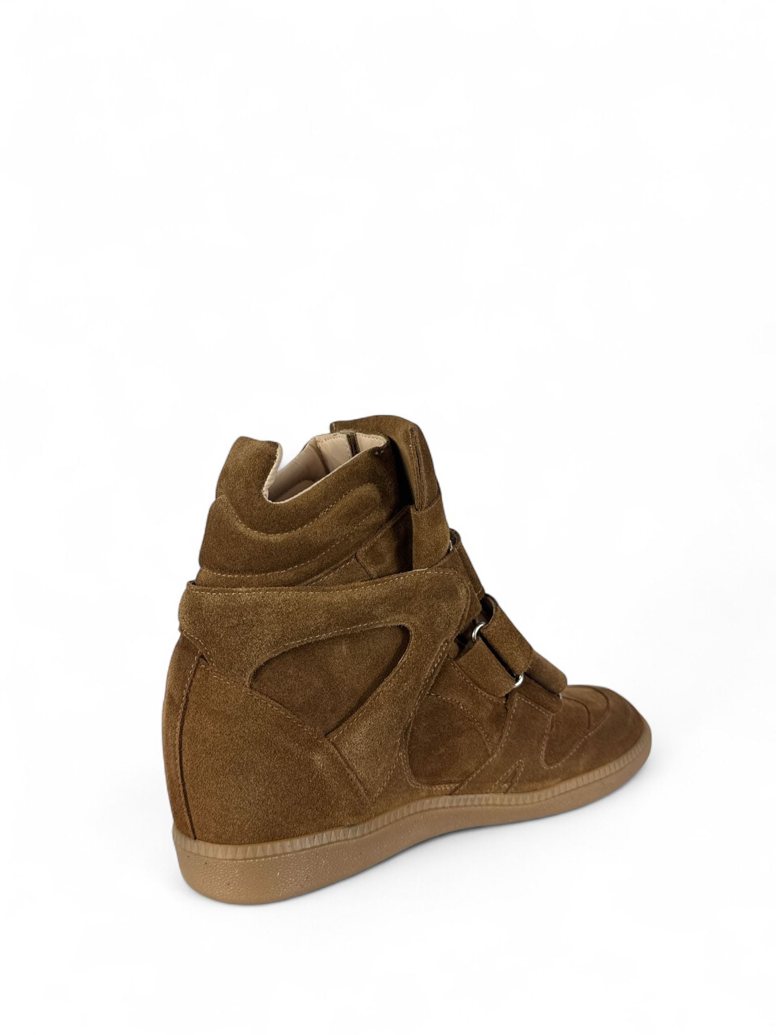 DIVINE FOLLIE Sneaker donna in crosta con zeppa interna cuoio