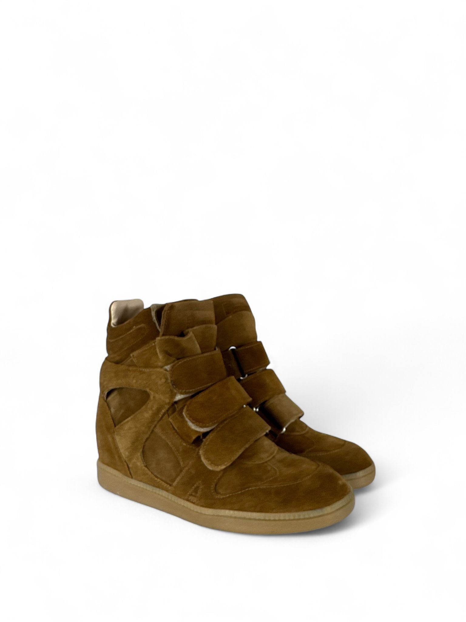 DIVINE FOLLIE Sneaker donna in crosta con zeppa interna cuoio