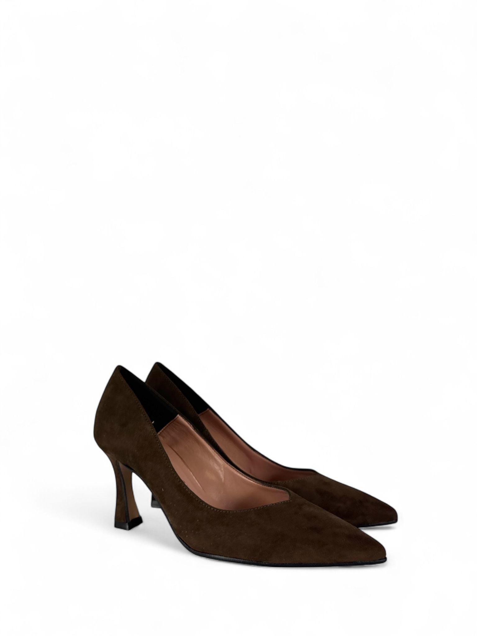 DIVINE FOLLIE Decollete donna in ecocamoscio 7cm testa di moro