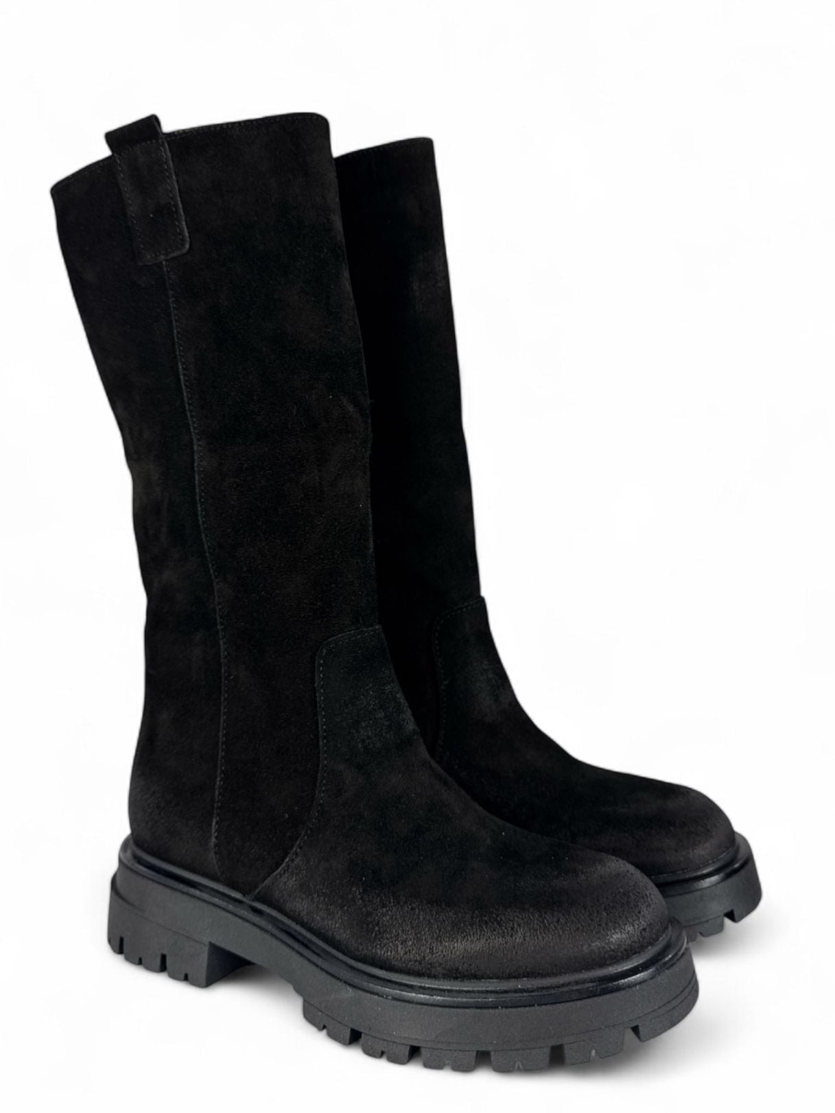 DIVINE FOLLIE Stivale donna in crosta nero